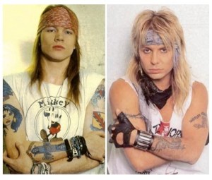 Axl Rose and Vince Neil
