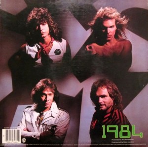 Van Halen - 1984-back cover