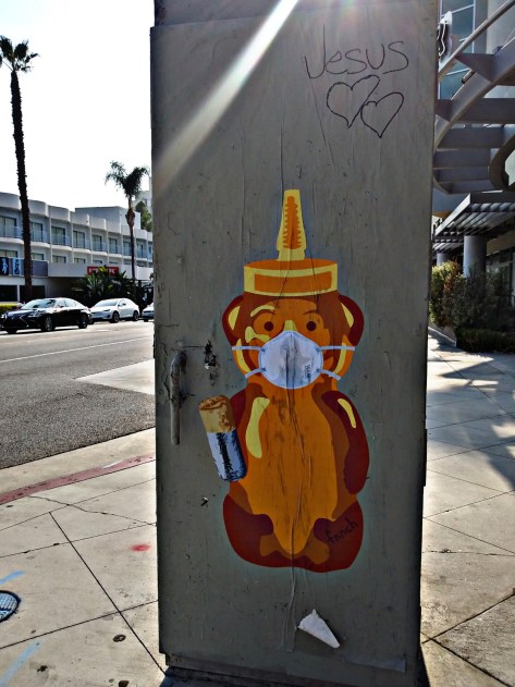 #fnnch art on Sunset Boulevard